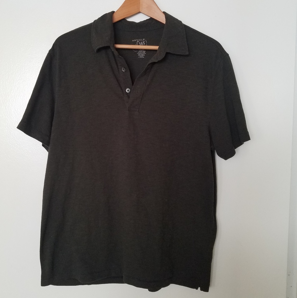 Mens Dark Green Cotton Shirt